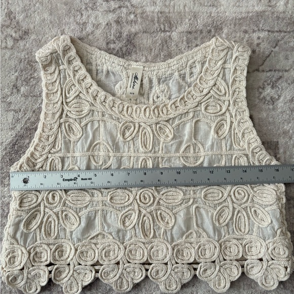 Mahina Boutique Crochet Sleeveless Crop Top O/S Small - Picture 9 of 16
